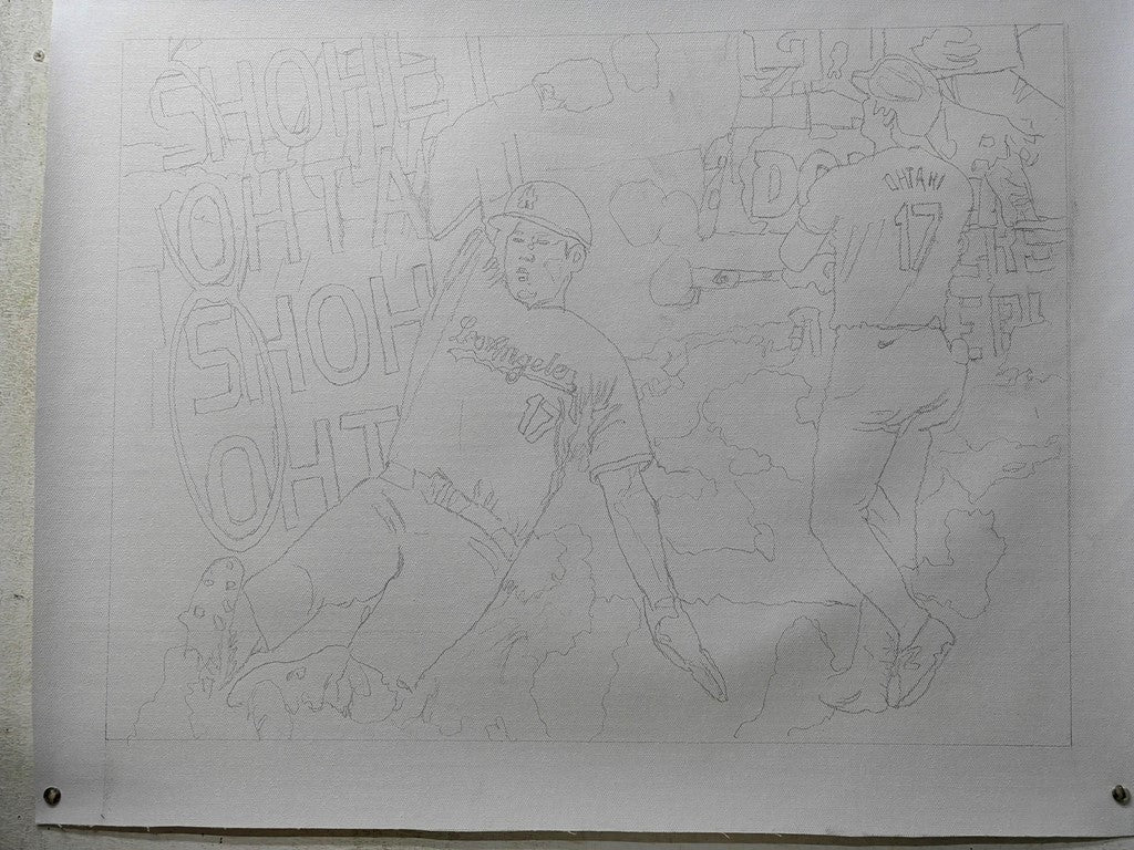 SHOHEI OHTANI 50/50 - PAINTING MANOUKS